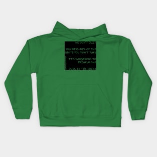 Drinks and Knows Things - House Words Kids Hoodie